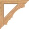 Ekena Millwork Balboa Traditional Smooth Bracket w/ Offset Brace, Western Red Cedar, 7 1/2"W x 44"D x 44"H BKT0806X44X44BOA01SWR - alternate 4